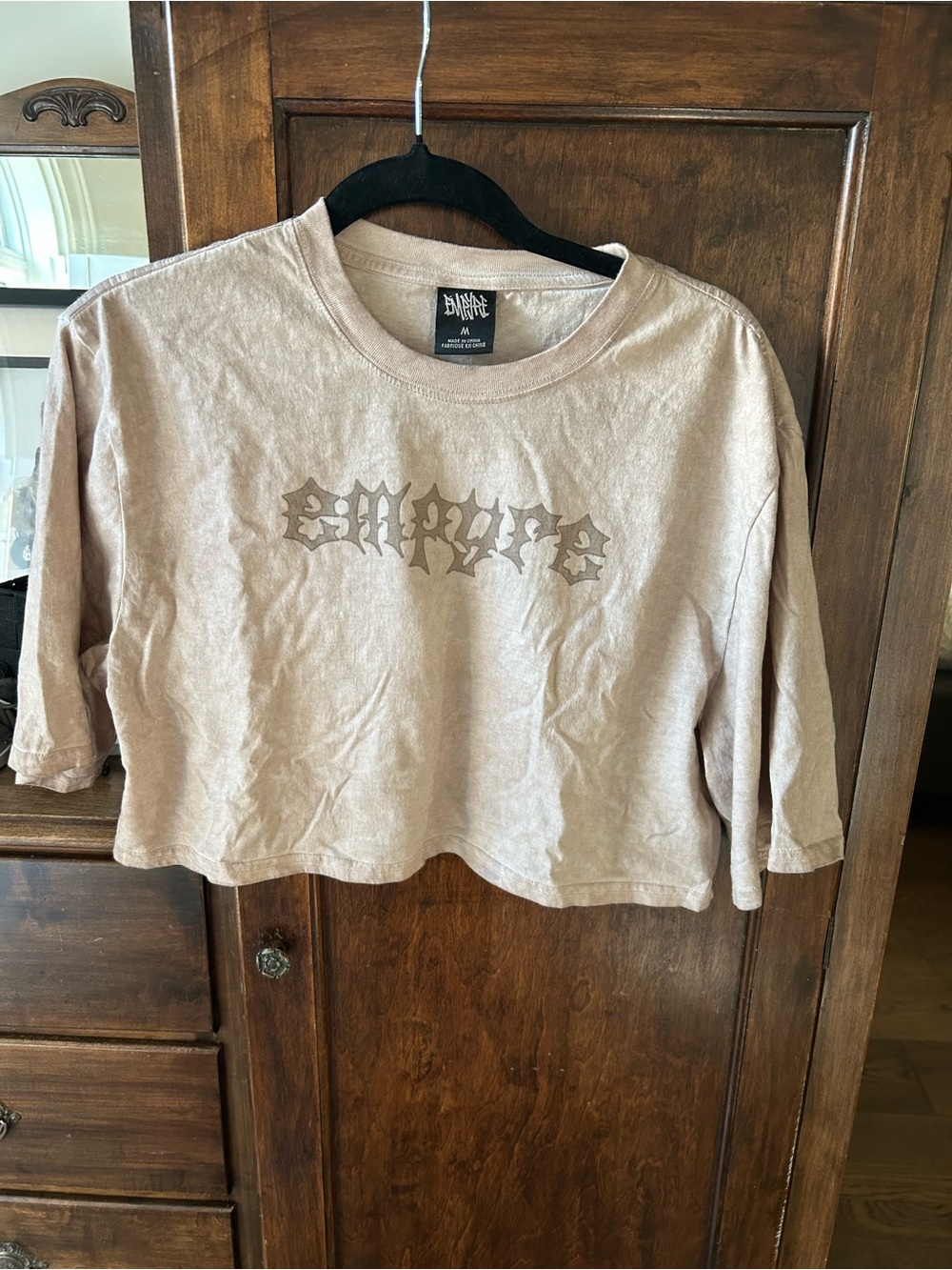 Empyre Beige Logo Crew Tee